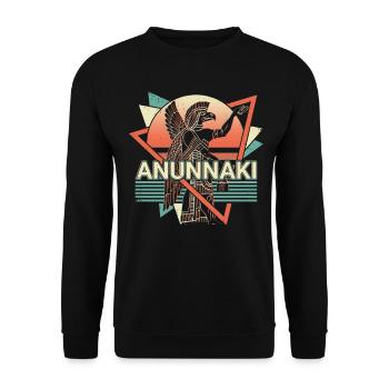 Anunnaki Ancient Sumerians Babylonians Assyrians - Unisex Sweatshirt - black - Front - Alina (178cm) & Michal (187cm)