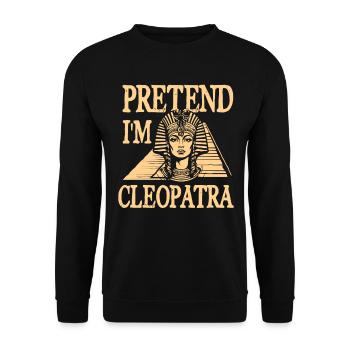 Lustiger Ägytischer Spruch Ägypten - Unisex Pullover - Schwarz - Vorne - Alina (178cm) & Michal (187cm)