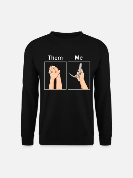 Lustiger Anästhesist Anästhesie Laryngoskop - Unisex Pullover - Schwarz