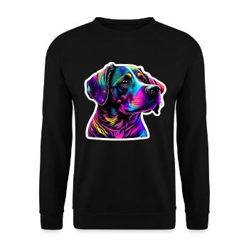 Chien - Sweat-shirt Unisexe - noir - Devant - Alina (178cm) & Michal (187cm)