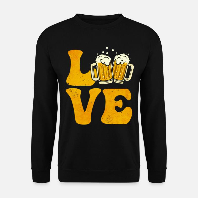 Biertrinker Trinker - Unisex Pullover - Schwarz