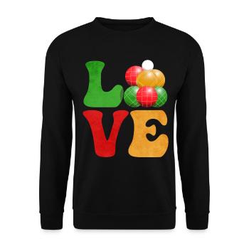 Boccia Ball - Unisex Sweatshirt - black - Front - Alina (178cm) & Michal (187cm)