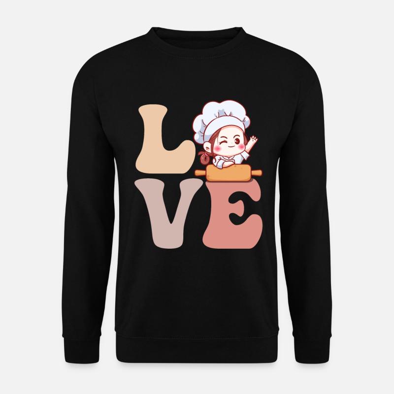 Bread baker Baking bread - Unisex Sweatshirt - black