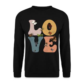Käfersammeln Käfersammler Entomologie - Unisex Pullover - Schwarz - Vorne - Alina (178cm) & Michal (187cm)