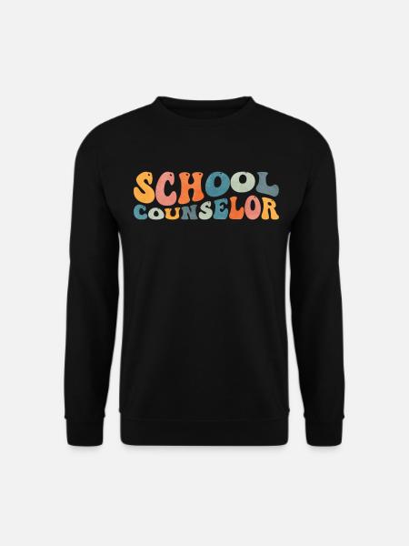 Groovy School Counselor Beratung Psychische Gesund - Unisex Pullover - Schwarz