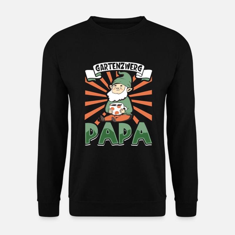 Gartenzwerg Papa - Unisex Pullover - Schwarz