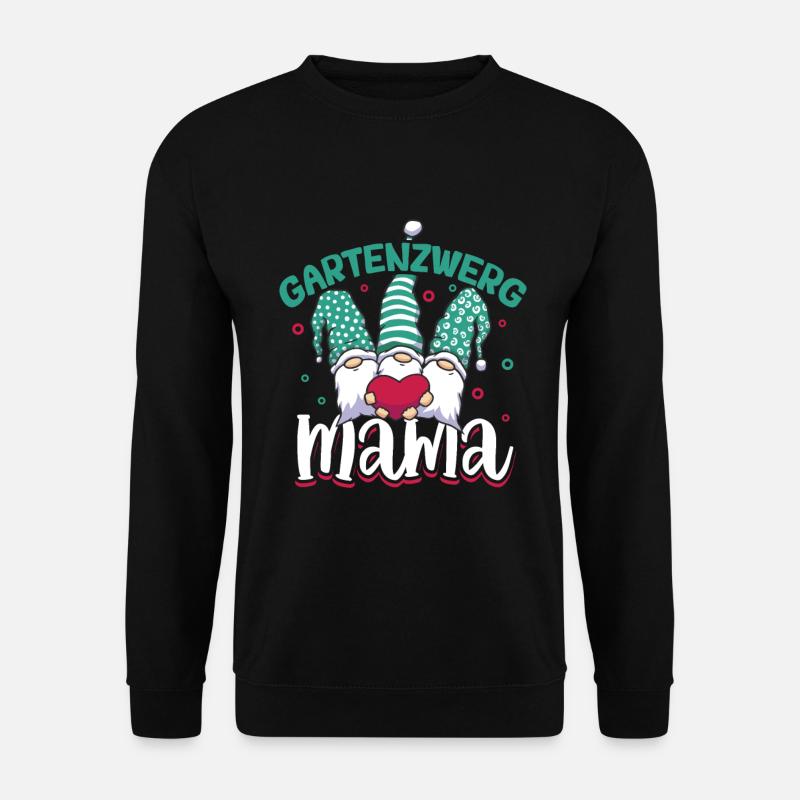 Gartenzwerg Mama - Unisex Pullover - Schwarz