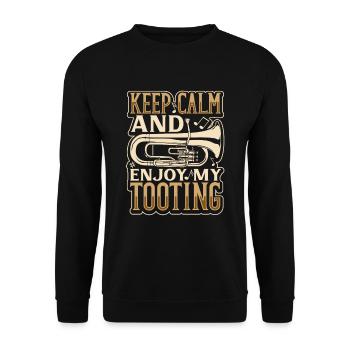 Enjoy my tooting - Euphonium - Sweat-shirt Unisexe - noir - Devant - Alina (178cm) & Michal (187cm)