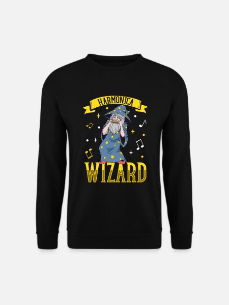 Harmonica Wizard - Mundharmonika - Unisex Pullover - Schwarz