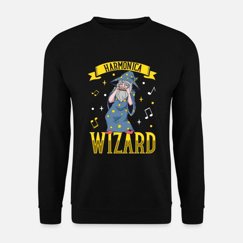 Harmonica Wizard - Mundharmonika - Unisex Pullover - Schwarz