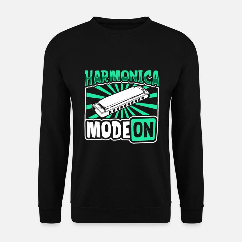 Mode Harmonica activé - Harmonica - Sweat-shirt Unisexe - noir