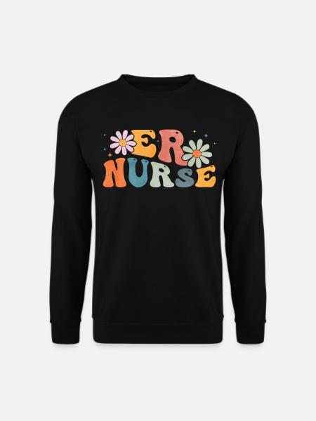 Groovy ER Nurse Emergency Nurse - Unisex Sweatshirt - black