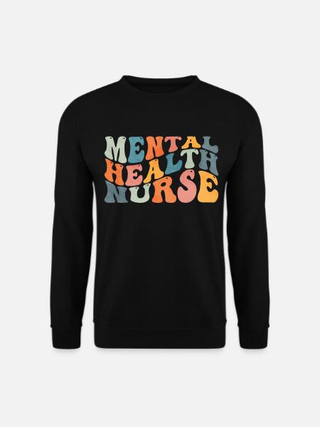 Groovy Mental Health Nurse - Unisex Sweatshirt - black