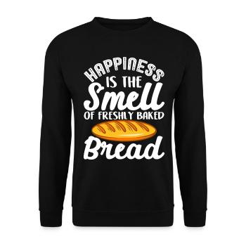 Funny bread baking baker - Unisex Sweatshirt - black - Front - Alina (178cm) & Michal (187cm)