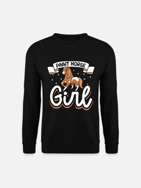 Paint Horse Girl - Unisex Sweatshirt - black