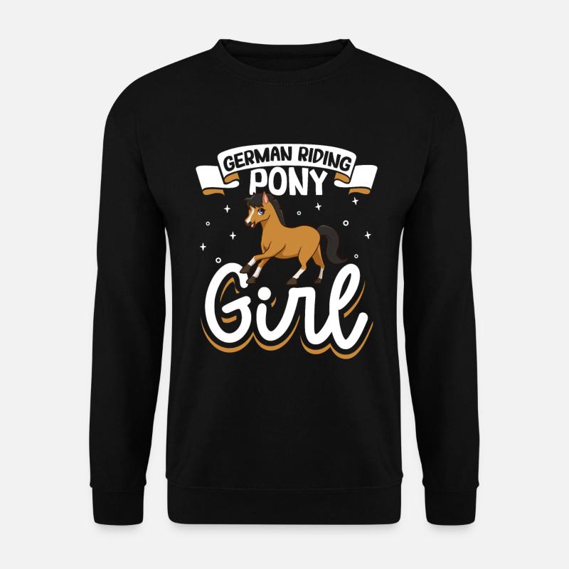 Poney d’équitation allemande - Sweat-shirt Unisexe - noir