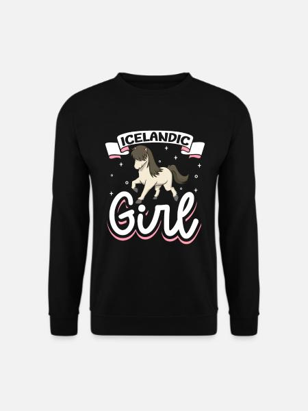 Fille islandaise - Sweat-shirt Unisexe - noir