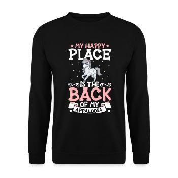 Mon endroit préféré - Appaloosa - Sweat-shirt Unisexe - noir - Devant - Alina (178cm) & Michal (187cm)