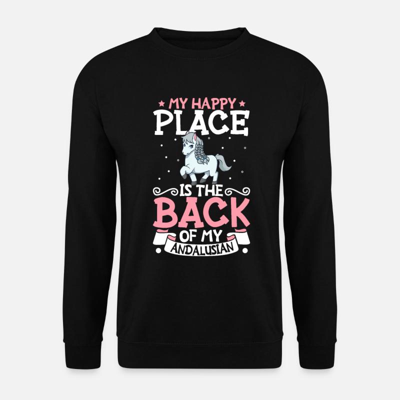 Mein Lieblingsplatz - Andalusian - Unisex Pullover - Schwarz