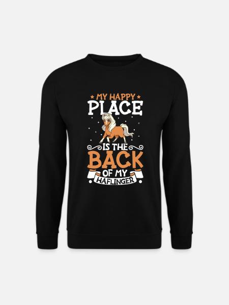 Mon endroit préféré - Haflinger - Sweat-shirt Unisexe - noir