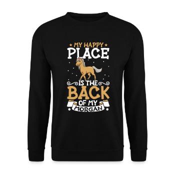 Mein Lieblingsplatz - Morgan - Unisex Pullover - Schwarz - Vorne - Alina (178cm) & Michal (187cm)