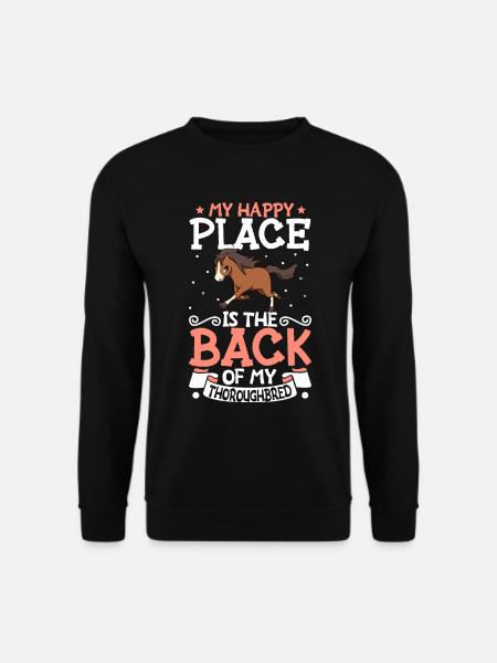 My favourite place - Thoroughbred - Unisex Sweatshirt - black