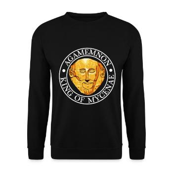 King of Mycenae - Agamemnon - Unisex Sweatshirt - black - Front - Alina (178cm) & Michal (187cm)