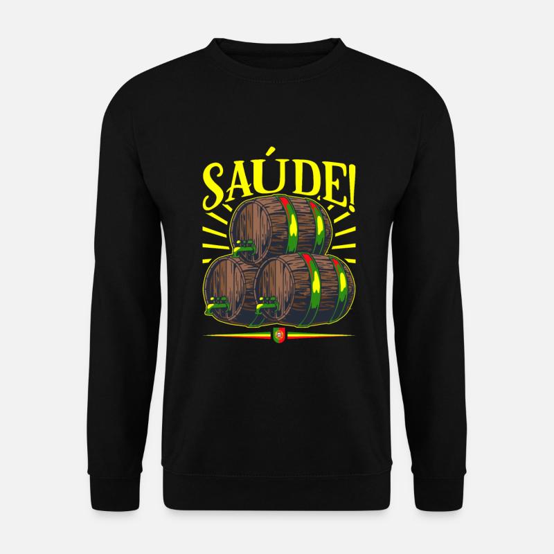 Saúde - Portugal Trinkspruch - Unisex Pullover - Schwarz