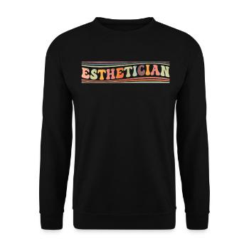 Groovy Beautician Skin Care - Unisex Sweatshirt - black - Front - Alina (178cm) & Michal (187cm)