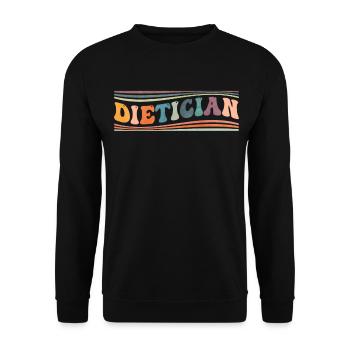Groovy Diätassistent Diätassistentin Ernährungsber - Unisex Pullover - Schwarz - Vorne - Alina (178cm) & Michal (187cm)