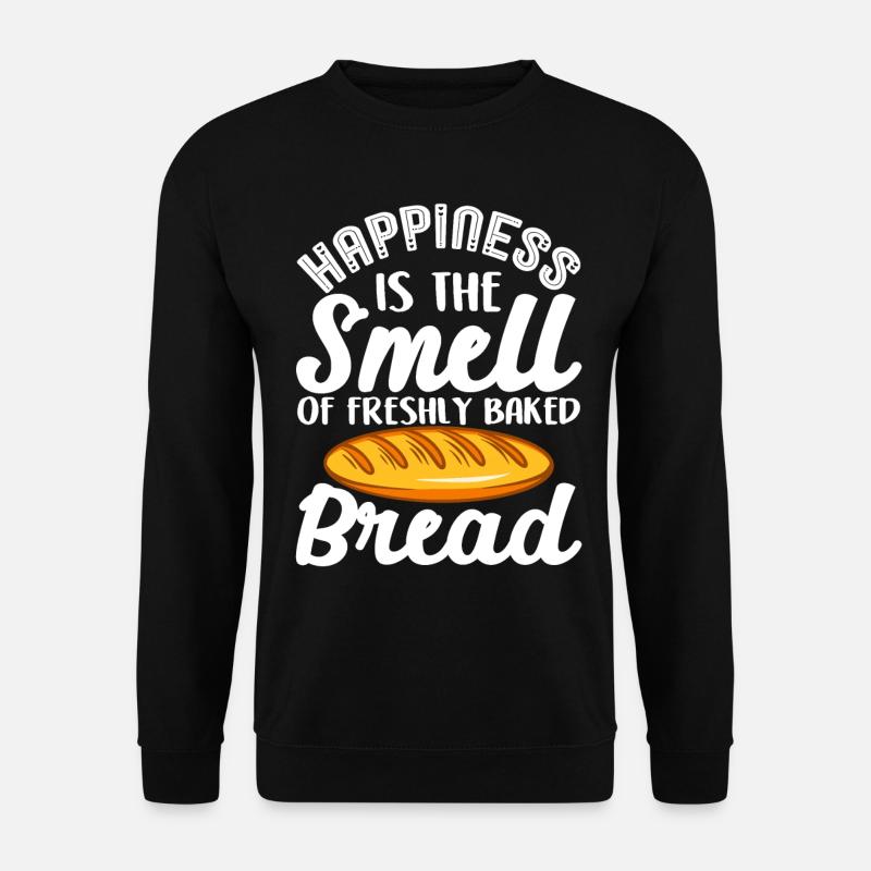 Funny bread baking baker - Unisex Sweatshirt - black