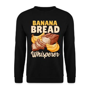 Drôle de boulanger cuisant du pain - Sweat-shirt Unisexe - noir - Devant - Alina (178cm) & Michal (187cm)