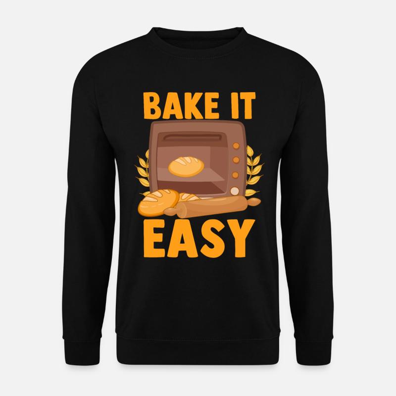 Funny bread baking baker - Unisex Sweatshirt - black