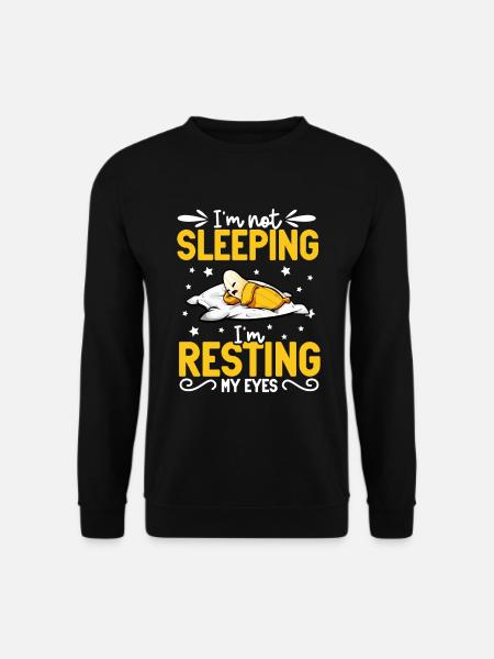 I don't sleep - banana - Unisex Sweatshirt - black