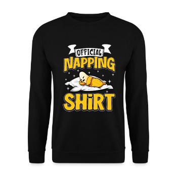 Chemise de nuit banane officielle - Sweat-shirt Unisexe - noir - Devant - Alina (178cm) & Michal (187cm)