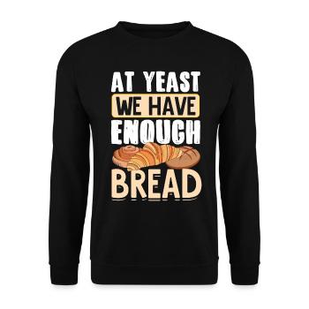 Funny bread baking baker - Unisex Sweatshirt - black - Front - Alina (178cm) & Michal (187cm)