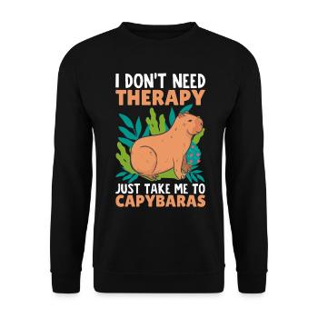Funny - Unisex Sweatshirt - black - Front - Alina (178cm) & Michal (187cm)