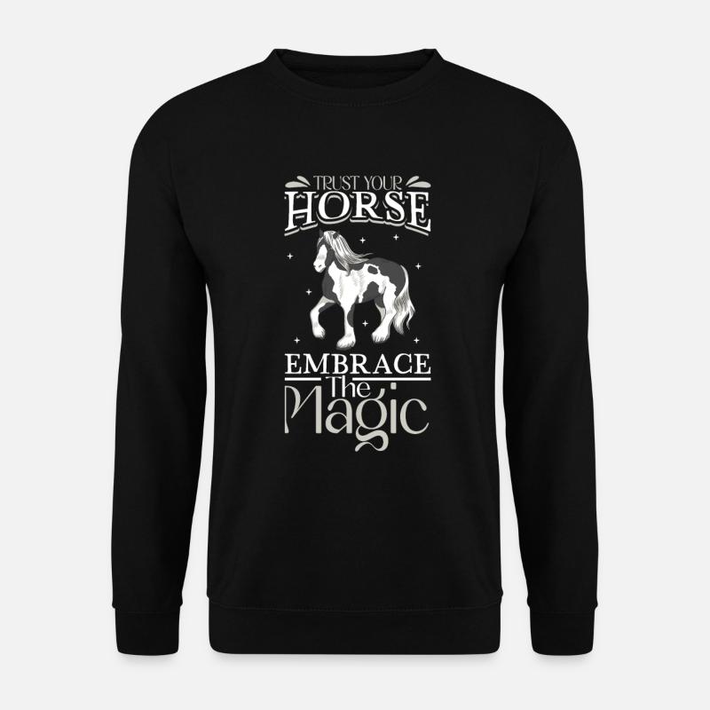 Libérez la magie - chevaux - Sweat-shirt Unisexe - noir
