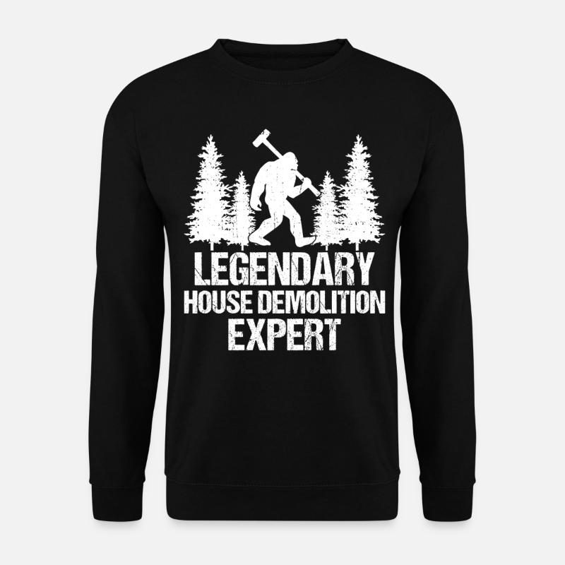 Lustiger Abriss-Sasquatch - Unisex Pullover - Schwarz