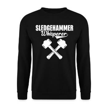 Fun day of house demolition - Unisex Sweatshirt - black - Front - Alina (178cm) & Michal (187cm)