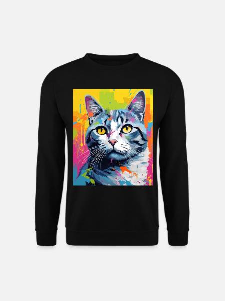 Shorthair Cat Cat Outfit for Cat Lovers - Unisex Sweatshirt - black