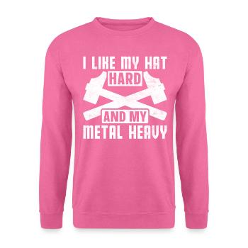 Lustiger Tag des Hausabrisses - Unisex Pullover - Pink - Vorne