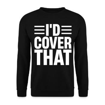 Lustiger Versicherungsmakler - Unisex Pullover - Schwarz - Vorne - Alina (178cm) & Michal (187cm)