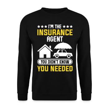 Weird broker - Unisex Sweatshirt - black - Front - Alina (178cm) & Michal (187cm)