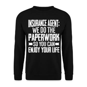 Weird broker - Unisex Sweatshirt - black - Front - Alina (178cm) & Michal (187cm)
