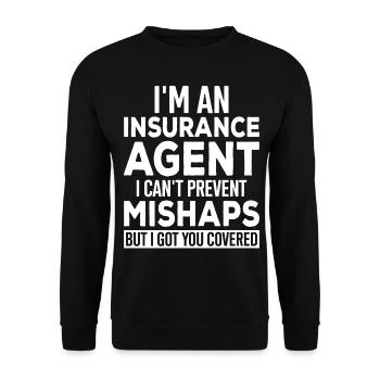 Weird broker - Unisex Sweatshirt - black - Front - Alina (178cm) & Michal (187cm)