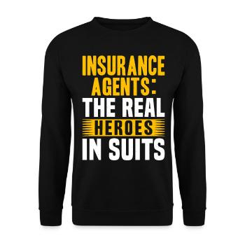 Weird broker - Unisex Sweatshirt - black - Front - Alina (178cm) & Michal (187cm)