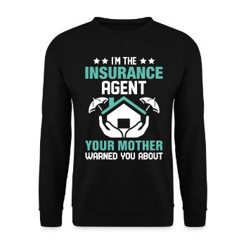 Weird broker - Unisex Sweatshirt - black - Front - Alina (178cm) & Michal (187cm)