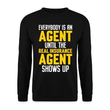 Weird broker - Unisex Sweatshirt - black - Front - Alina (178cm) & Michal (187cm)