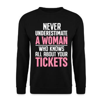 Lustiger Versicherungsmakler - Unisex Pullover - Schwarz - Vorne - Alina (178cm) & Michal (187cm)